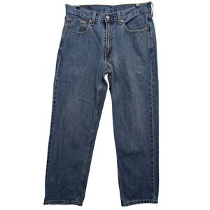 Levis 550 Relaxed Fit Mens 32x29 Blue Medium Wash Cotton Tapered Jeans